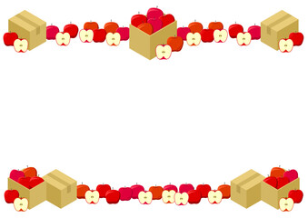 りんごのフレーム※Affinity Designer作成svgファイル