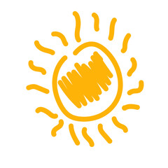 Obraz premium doodle, vector, sun, sketch, icon, graphic, illustration, sign, summer, drawing, sunlight, sunshine, symbol, cartoon, design, element, hand, abstract, art, light, sunny, drawn, cute, sunset, sunrise