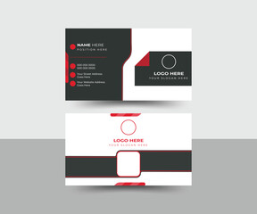 creative and modern double-sided corporate business card template.