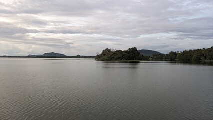 lake and clouds