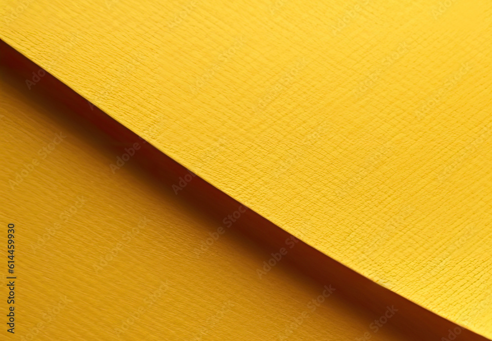 Poster Yellow paper texture diagonal background with copy space for text or design. High quality photo