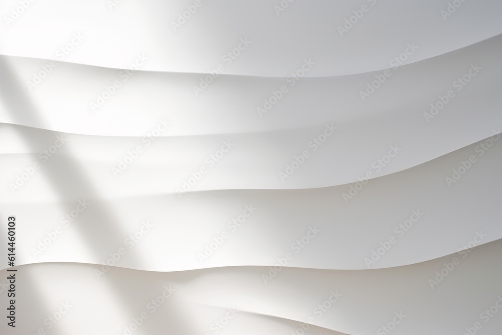 Poster abstract white background with curved lines and shadows. high quality photo