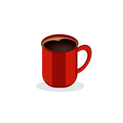 Realistic Different Coffee Cup Illustration Design With White Background, Different Types Of Illustration Coffee Drinks. Coffee Cup With Cap Icon Vector