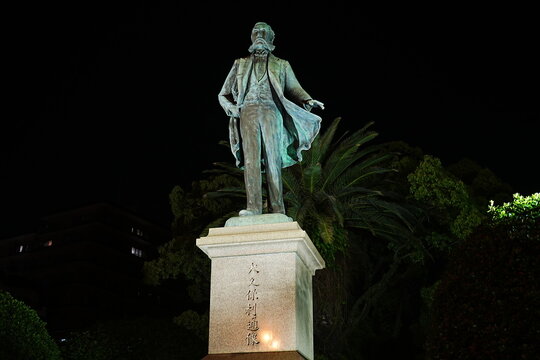 Statue of Okubo Toshimichi in Kagoshima, Japan - 日本 鹿児島 大久保利通 銅像	