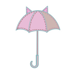 Umbrella isolated with pink tone