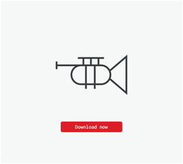 Instrument vector icon. Symbol in Line Art Style for Design, Presentation, Website or Mobile Apps Elements, Logo. Pixel vector graphics - Vector