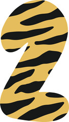 2 number tiger pattern