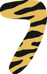 7 number tiger pattern
