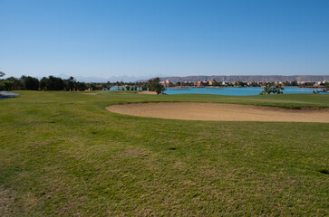 Golf club and fields in El Gouna, Red Sea, Egypt, Africa