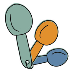 kitchen cooking utensils hand drawn vector illustration