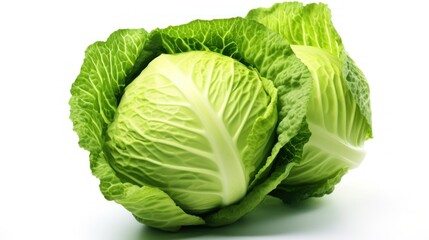 Obraz premium cabbage isolated on white background,