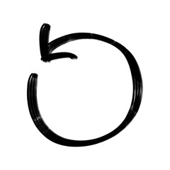 Hand drawn Black Arrow dirty brush, arrow paint, Creative arrow design doodle icons illustration