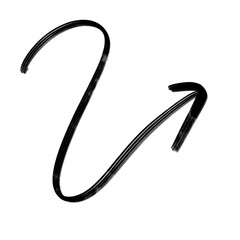 Hand drawn Black Arrow dirty brush, arrow paint, Creative arrow design doodle icons illustration