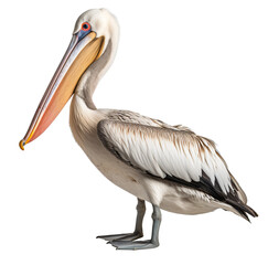 Pelican isolated on the transparent background PNG. AI generative.