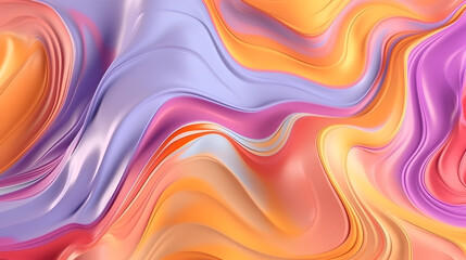 Obraz premium Generative Ai. Abstract background pastel color liquid swirl. 