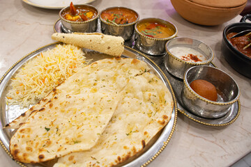 maharaja thali and other Indian foods in thailand