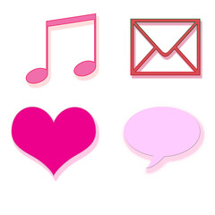 Collection of popular social media logo