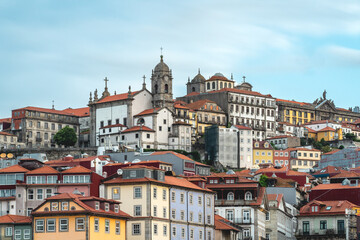 Naklejka na ściany i meble The beautiful streets and architecture in Porto, Portugal.