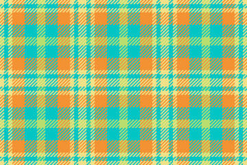 Check plaid textile of pattern seamless tartan with a texture background fabric vector.