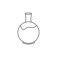 Bottle Icon Vector Illustration in Line Style for Any Purpose
