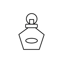 Pixel perfect black thin line icon of healing heart potion. Editable stroke vector 64x64 pixel. Scale 5000% preview. RPG elixir game sign. Drawing heart flask bottle symbol. Outline linear pictogram