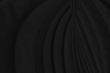 beauty fashion abstract. textile soft fabric black smooth curve matrix shape decorate background