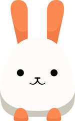 Cute rabbit cartoon minimal