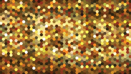 Abstract geometry hexagon gold,brown.yellow texture background pattern. vector illustration.