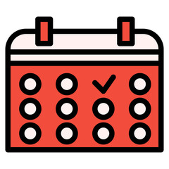 Calendar Color Icon Style 