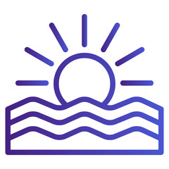 Sunset Gradient Icon Style
