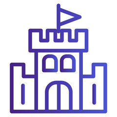 Castle Gradient Icon Style