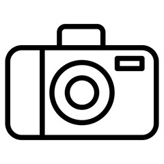 Camera Line Icon Style 