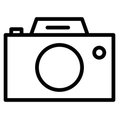 Camera Line Icon Style