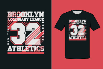 t shirt design concept illustration brooklyn