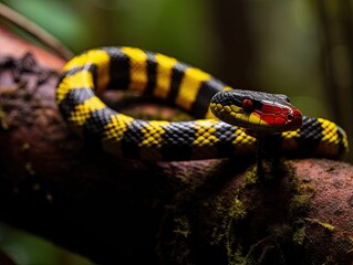 Graceful False Coral Snake in Amazon