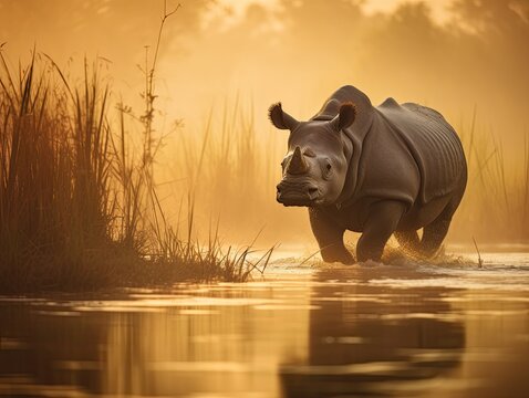 Mystical Morning Grazing in Okavango Delta
