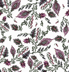 Seamless traditional Indian motif design