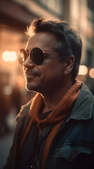 White man model photography