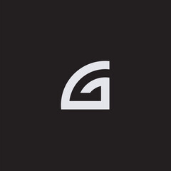 G logo abstract, Modern, Simple logo of initial G Brand. Suitable for any general business logo, in black and white.