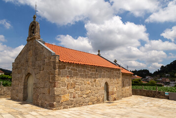 Fototapeta premium Chapel of Senhora da Piedade da Quintã (13th-14th centuries). Baltar, Paredes, Portugal.