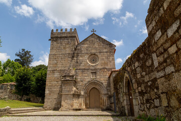 Fototapeta na wymiar Church of the Monastery of São Pedro de Cete (10th-14th centuries). Paredes, Portugal.