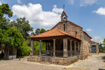 Fototapeta na wymiar Hermitage of Nossa Senhora do Vale (15th-16th centuries). Sao Pedro de Cete, Paredes, Portugal
