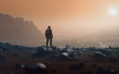 Obraz premium Wallpaper for Mac and Windows laptops, Mars
