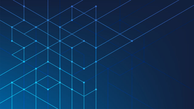 Abstract background consisting of set of hexagonal cells. Modern innovation communication technology business background. Background illustration vector.