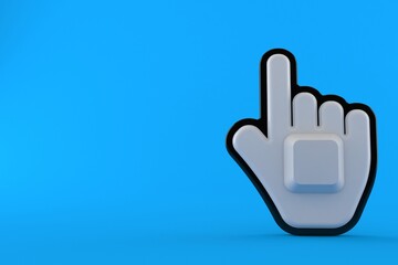 Obraz premium Cursor with computer key