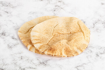 Traditional eastern round pita bread