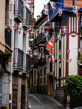 Streets of Mutriku, Guip&uacute;zcoa, Basque Country, Spain