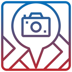 POINT OF INTEREST line icon,linear,outline,graphic,illustration