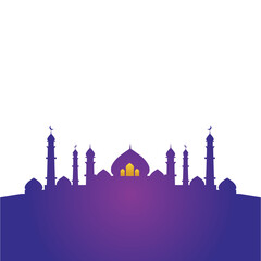 islamic frame mosque