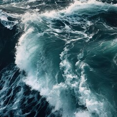 Fototapeta na wymiar Big waves in sea, Sea, Storm, Summer, Surf.